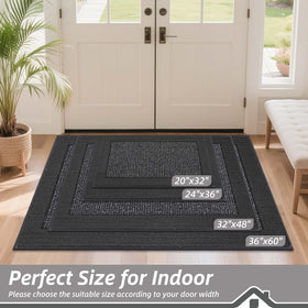 BEQHAUSE entryway mat keeps floors dry and welcoming