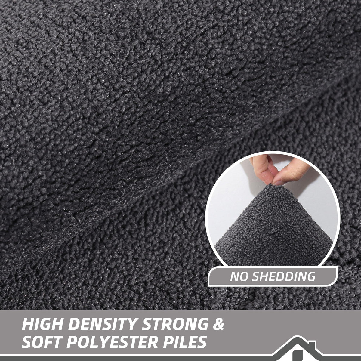 BEQHAUSE door mat absorbent yarn traps moisture and dirt