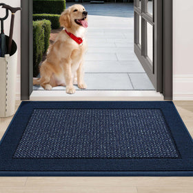 BEQHAUSE door mat dirt-trap surface keeps entry clean and dry.