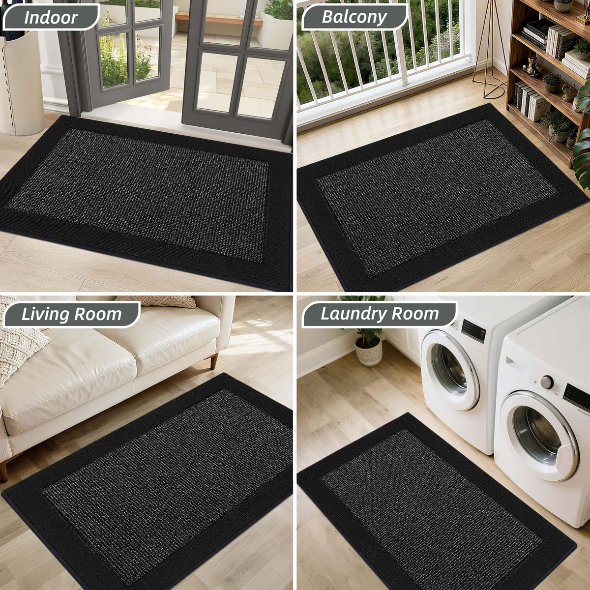 BEQHAUSE door mat suitable for front or back entrances in rain.