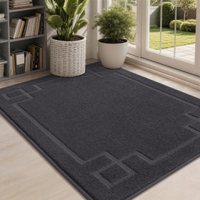 BEQHAUSE door mat at front door absorbs moisture to keep floors dry