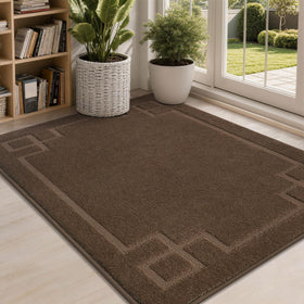 BEQHAUSE door mat front door absorbent and dirt-scraping for clean entryways