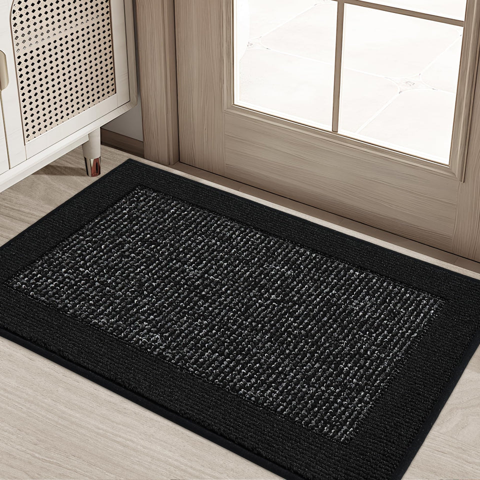 BEQHAUSE door mat front view shows clean entry with stylish low-profile design.