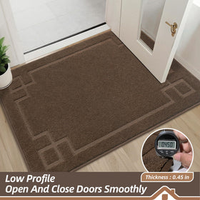 BEQHAUSE door mat low-profile edge reinforced for seamless door clearance