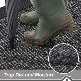 BEQHAUSE low-profile-edges mat fits under doors without snagging
