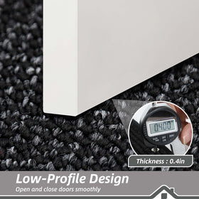 BEQHAUSE door mat washable option resists stains and dries quickly.