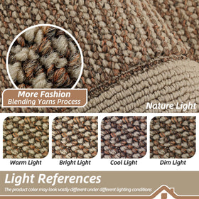 BEQHAUSE entry mat weaves multicolor yarns for stylish entryways