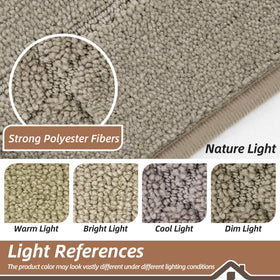 BEQHAUSE Durable overlock-edge mat resists curling and maintains shape