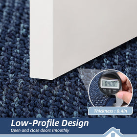 Stain-resistant polypropylene surface resists wear and fades for BEQHAUSE mat.
