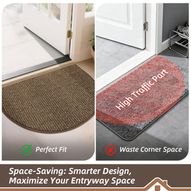 BEQHAUSE washable mat shows easy care through machine washing