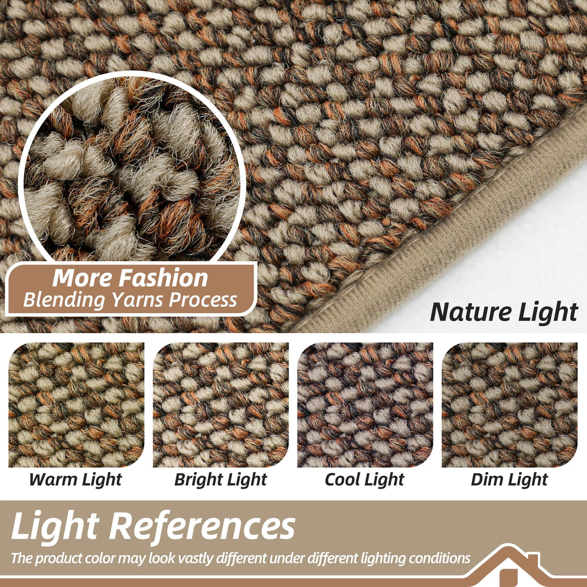 BEQHAUSE Dirt Trapper door mat entryway scene complements home décor