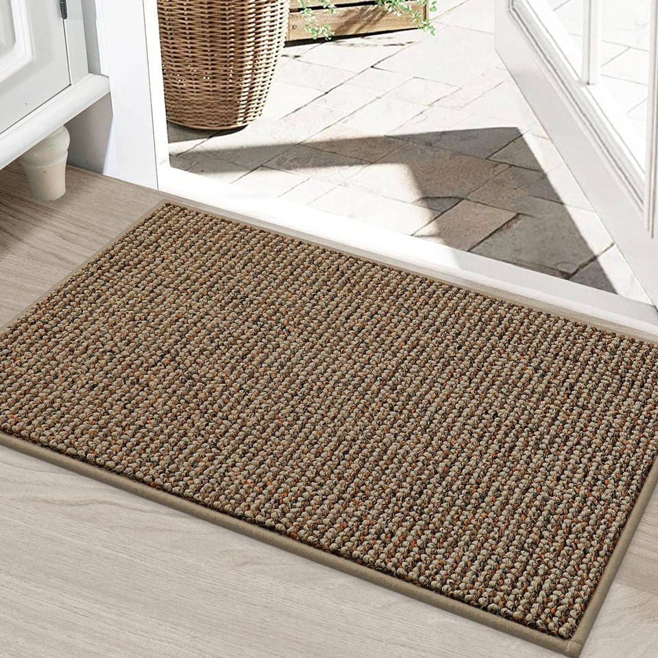 BEQHAUSE Dirt Trapper door mat front view captures dirt before it enters