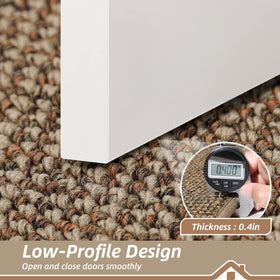 BEQHAUSE Dirt Trapper door mat non-slip backing keeps it in place