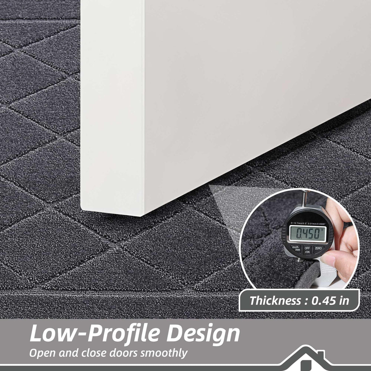 BEQHAUSE Dirt Trapper washable door mat easy to clean after use.