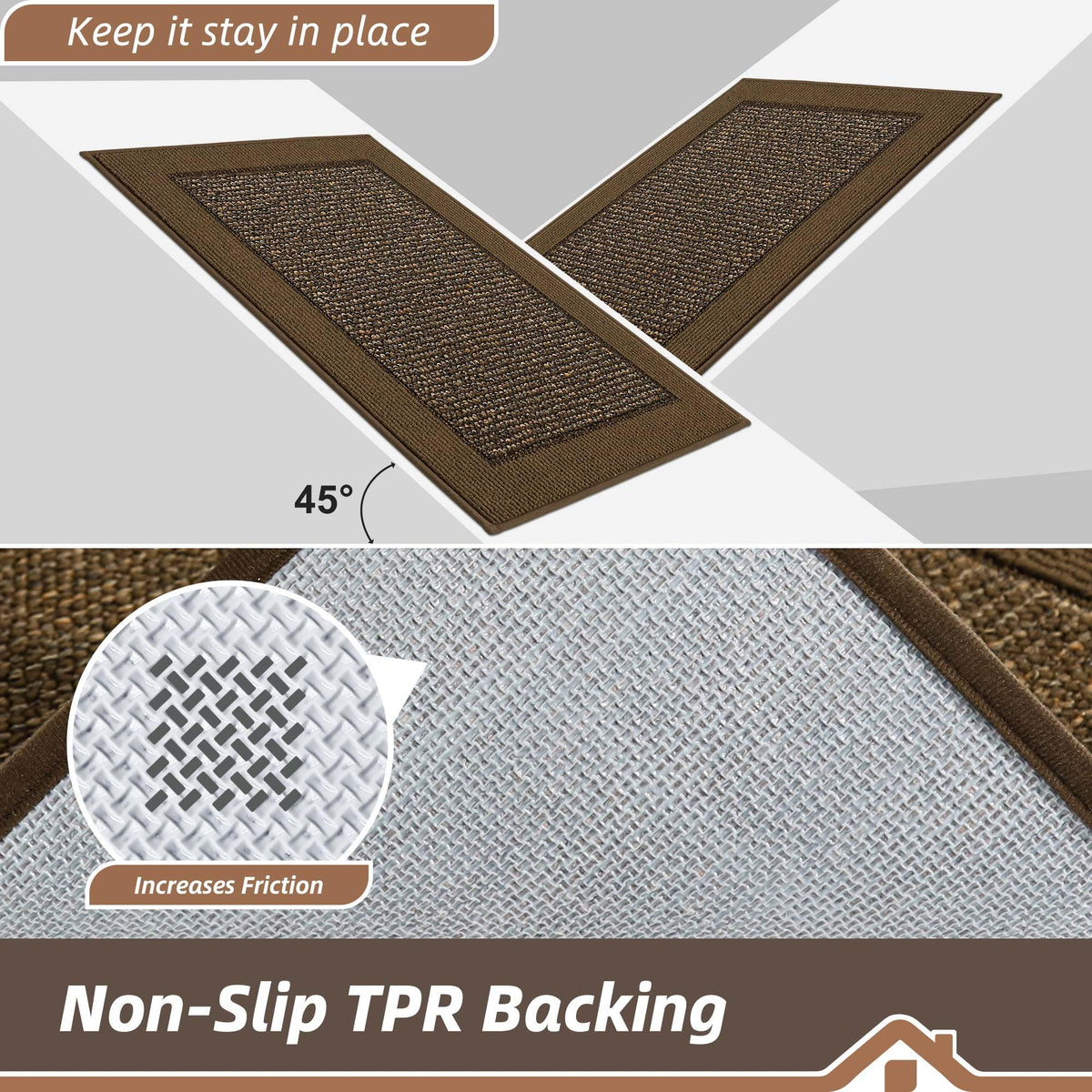 BEQHAUSE washable door mat for easy maintenance