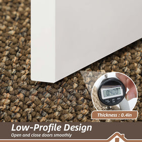 BEQHAUSE low-profile design fits under doors