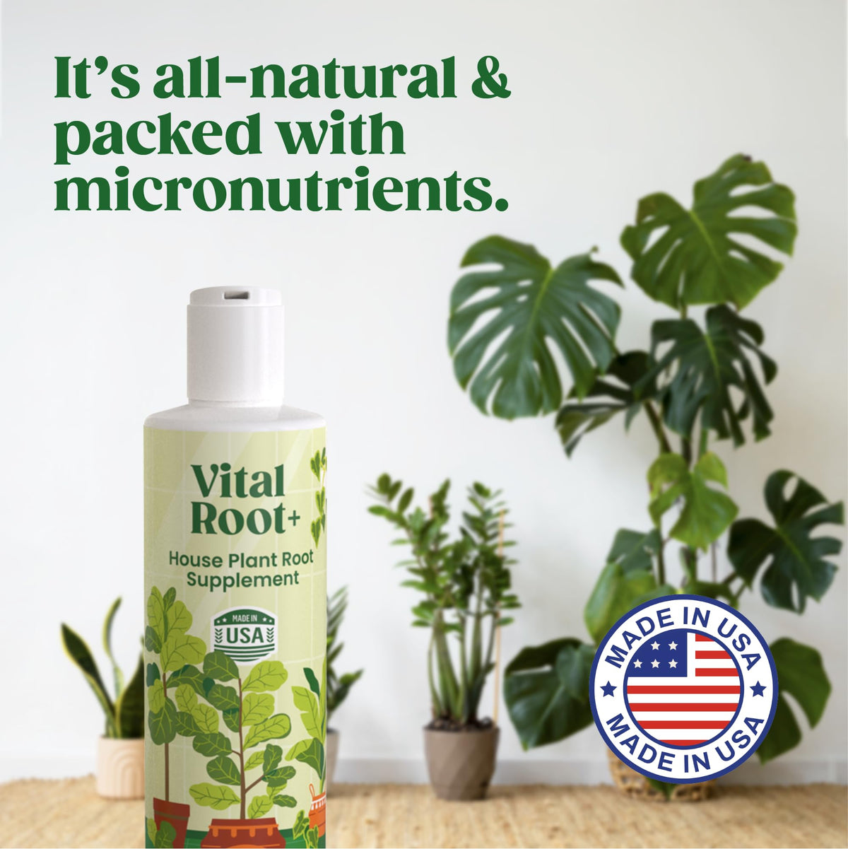 Berkland Root Supplement watering-action shows a quick routine for regular care.