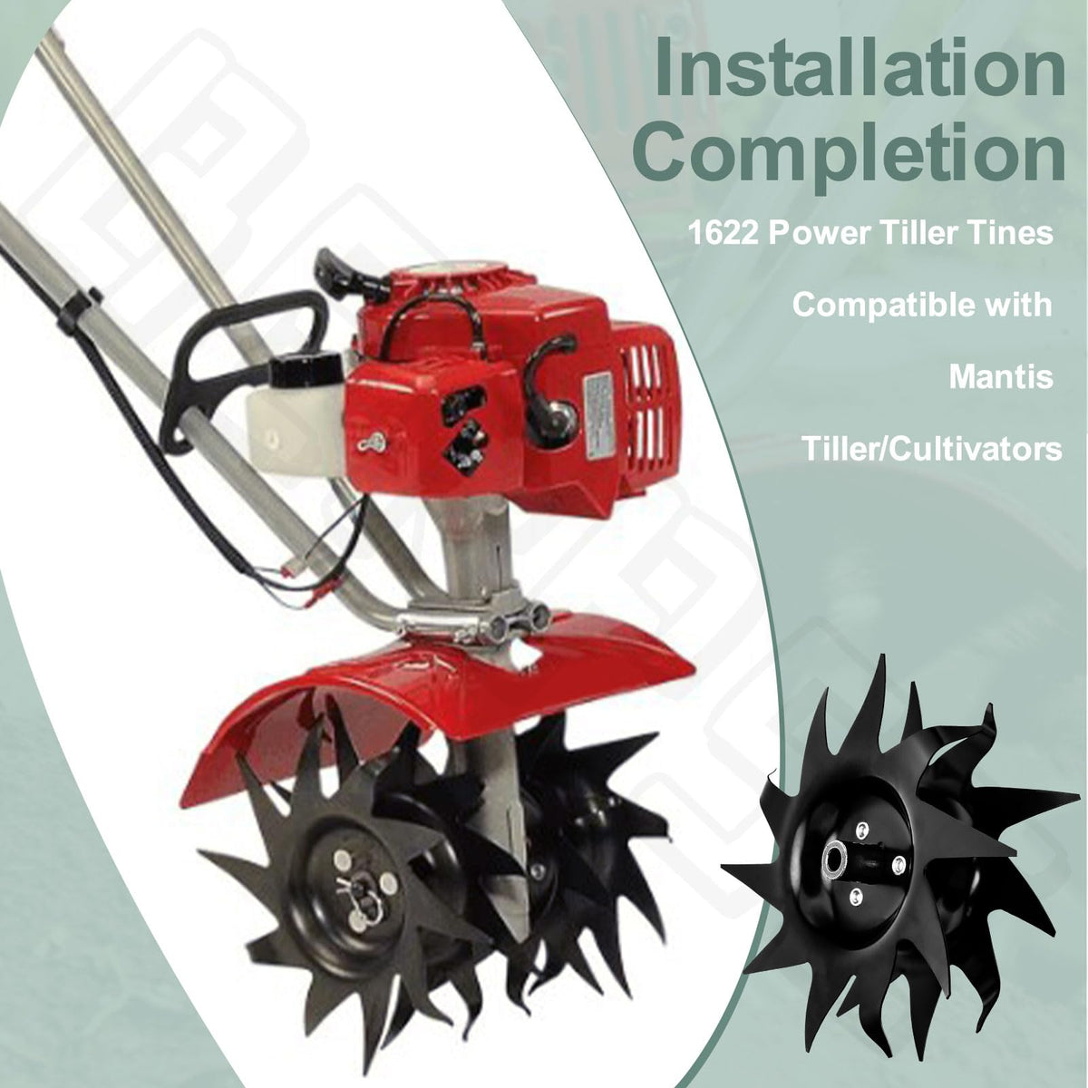 Rugged metal construction by BERPSE enhances soil aeration and water infiltration.