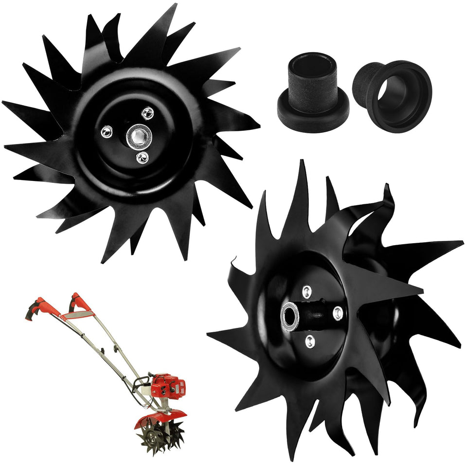 BERPSE 1622 power tiller tines perform deep tilling up to 10 inches for looser soil.