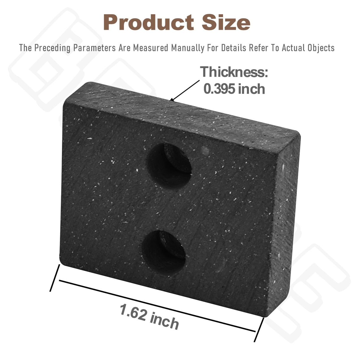 BERPSE 761-05007 deck brake pad installation view for easy replacement.