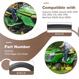 BERPSE replacement gasket for 127534 offers easy install and durable seal.