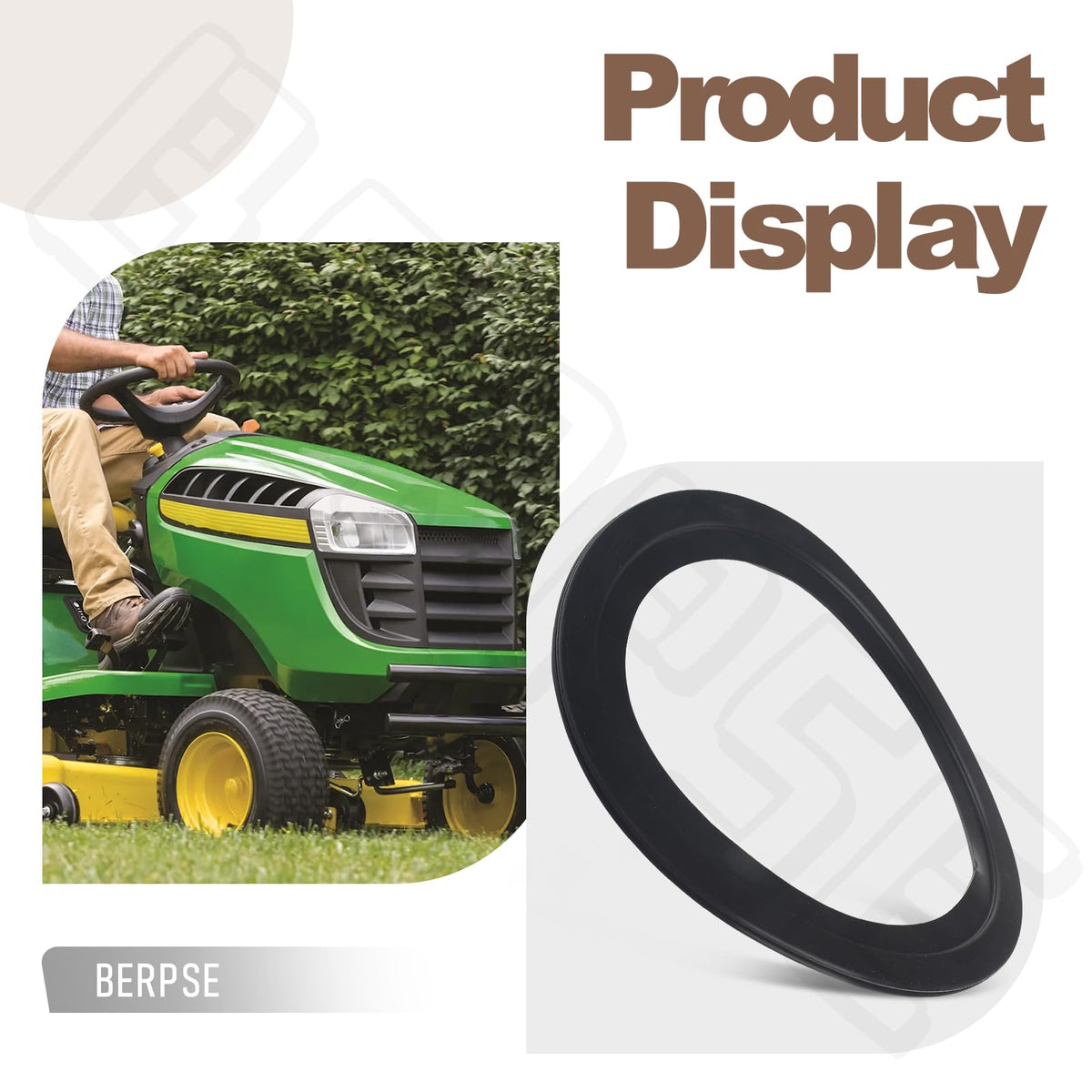 BERPSE gasket fits G26LRV models for reliable debris containment.