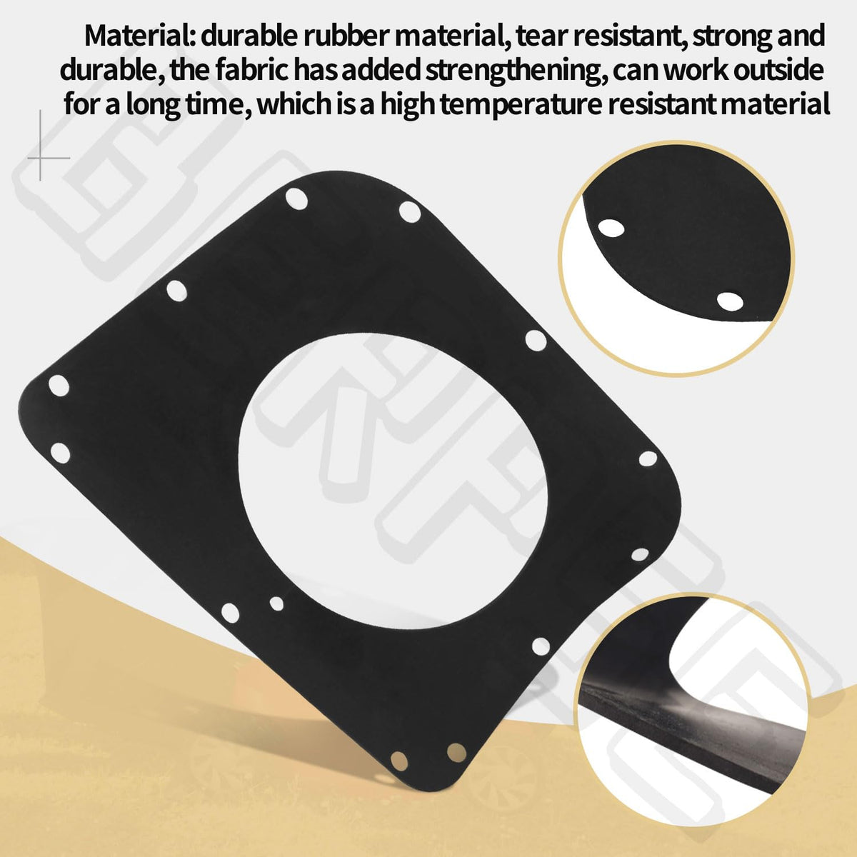BERPSE bagger seal high-temp rubber designed for outdoor use.