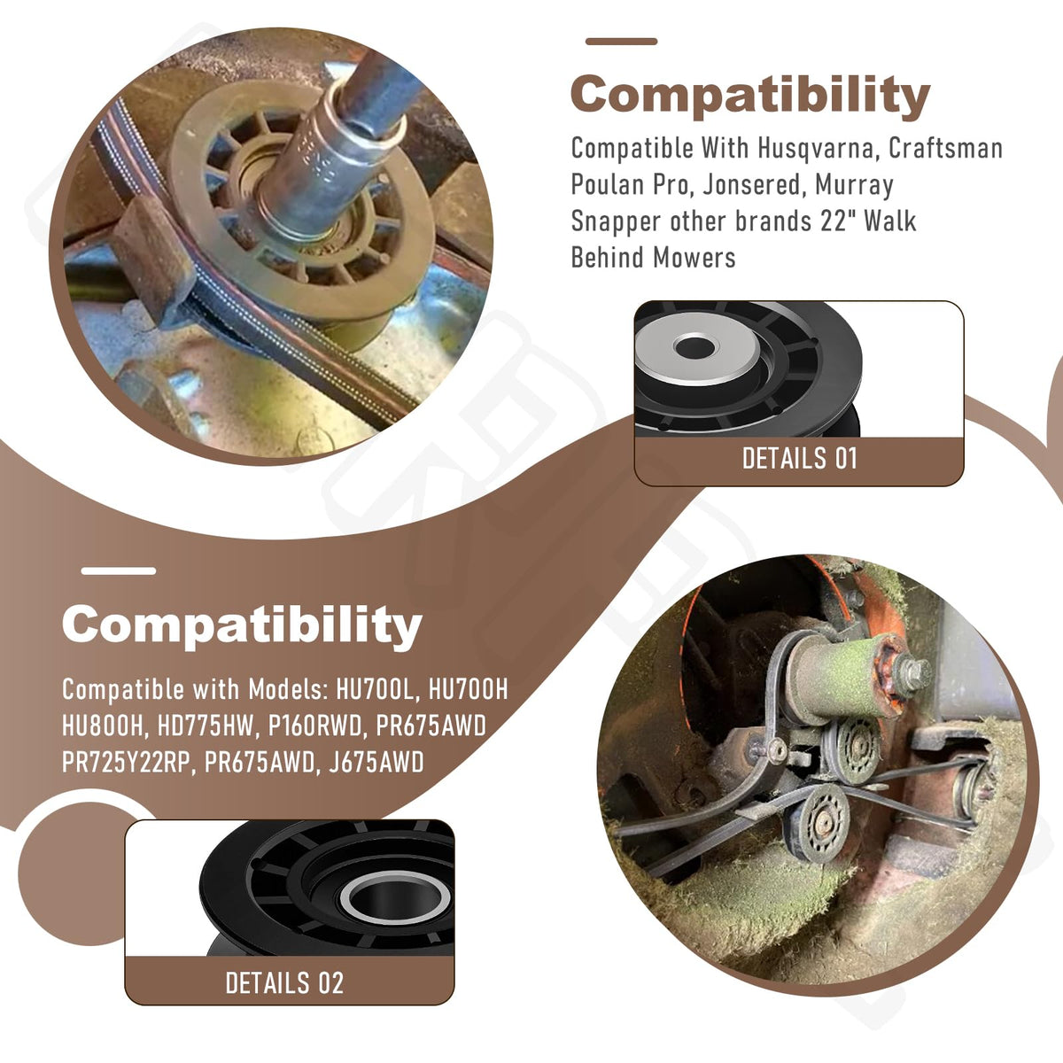 BERPSE belt repair kit components laid out for quick identification and assembly.