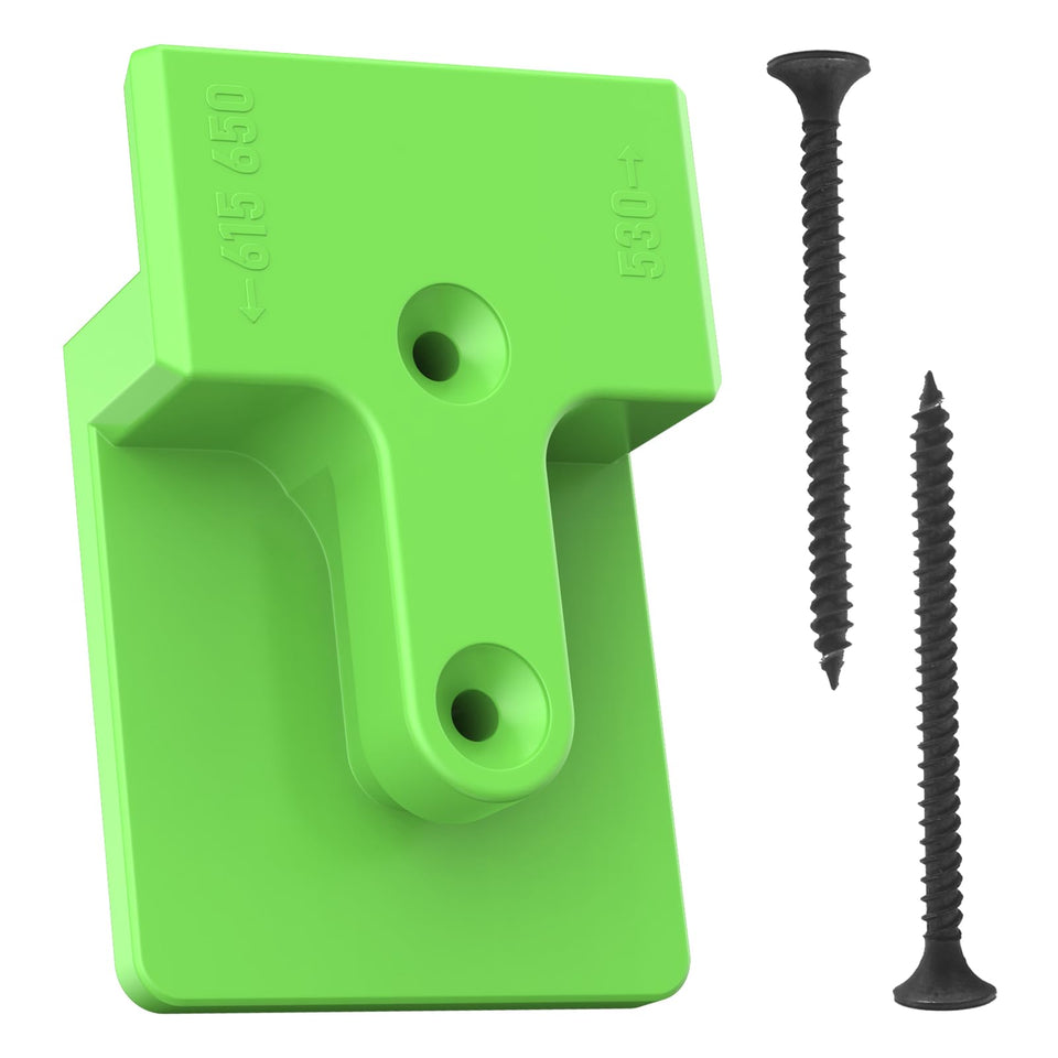 BERPSE blower wall mount bracket for EGO 530/615/650 CFM; space-saving setup.
