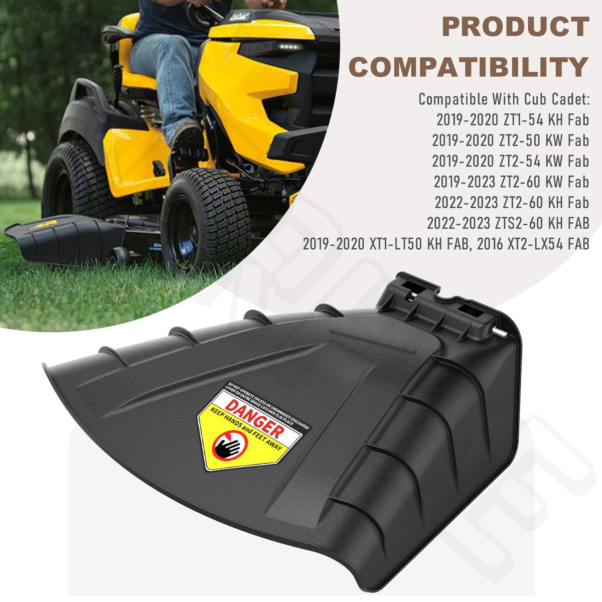 BERPSE discharge chute for Troy-Bilt Mustang XP 50 FAB, efficient debris disposal