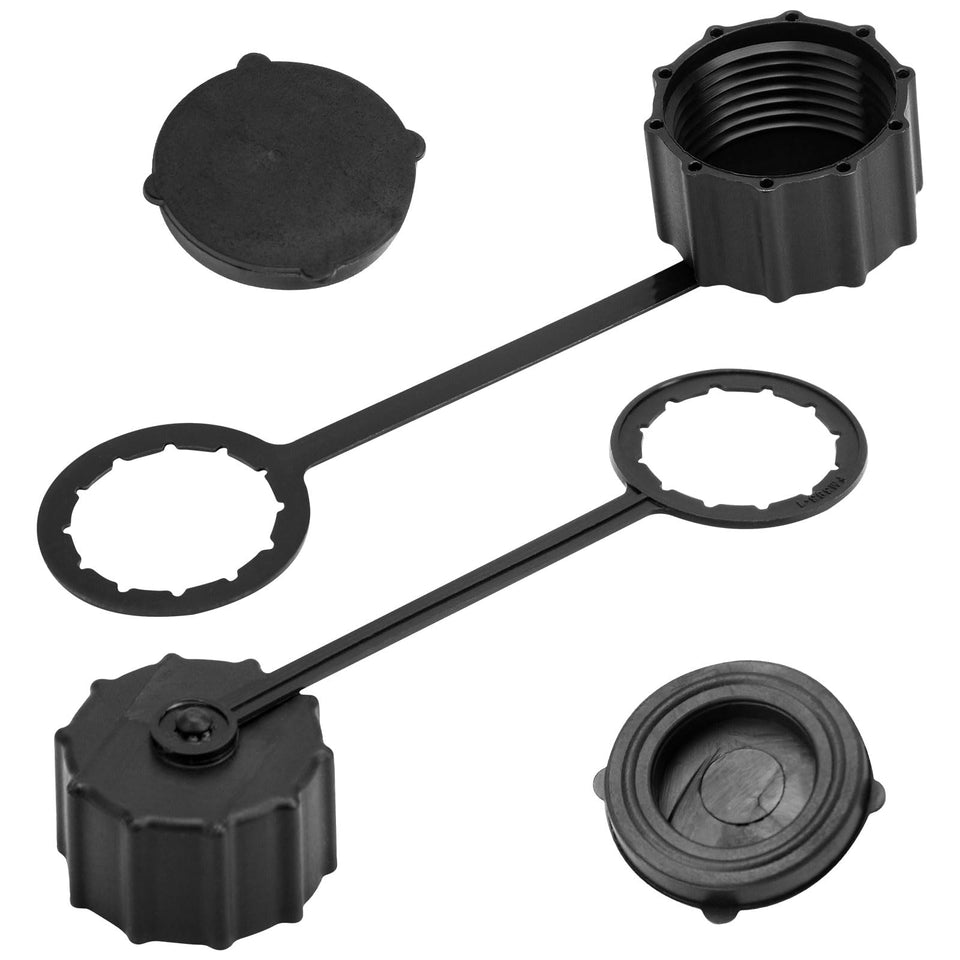 BERPSE drain plug and tether for ATV sprayers prevents leaks during drainage