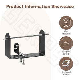 BERPSE stainless steel trimmer rack supports heavy spools in rugged conditions.