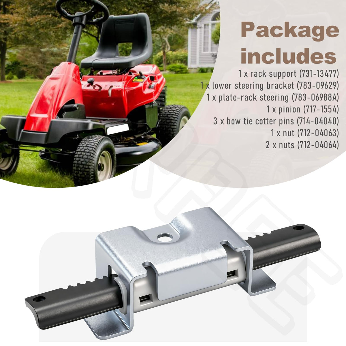 BERPSE nut 712-04063 locks components firmly for dependable service.