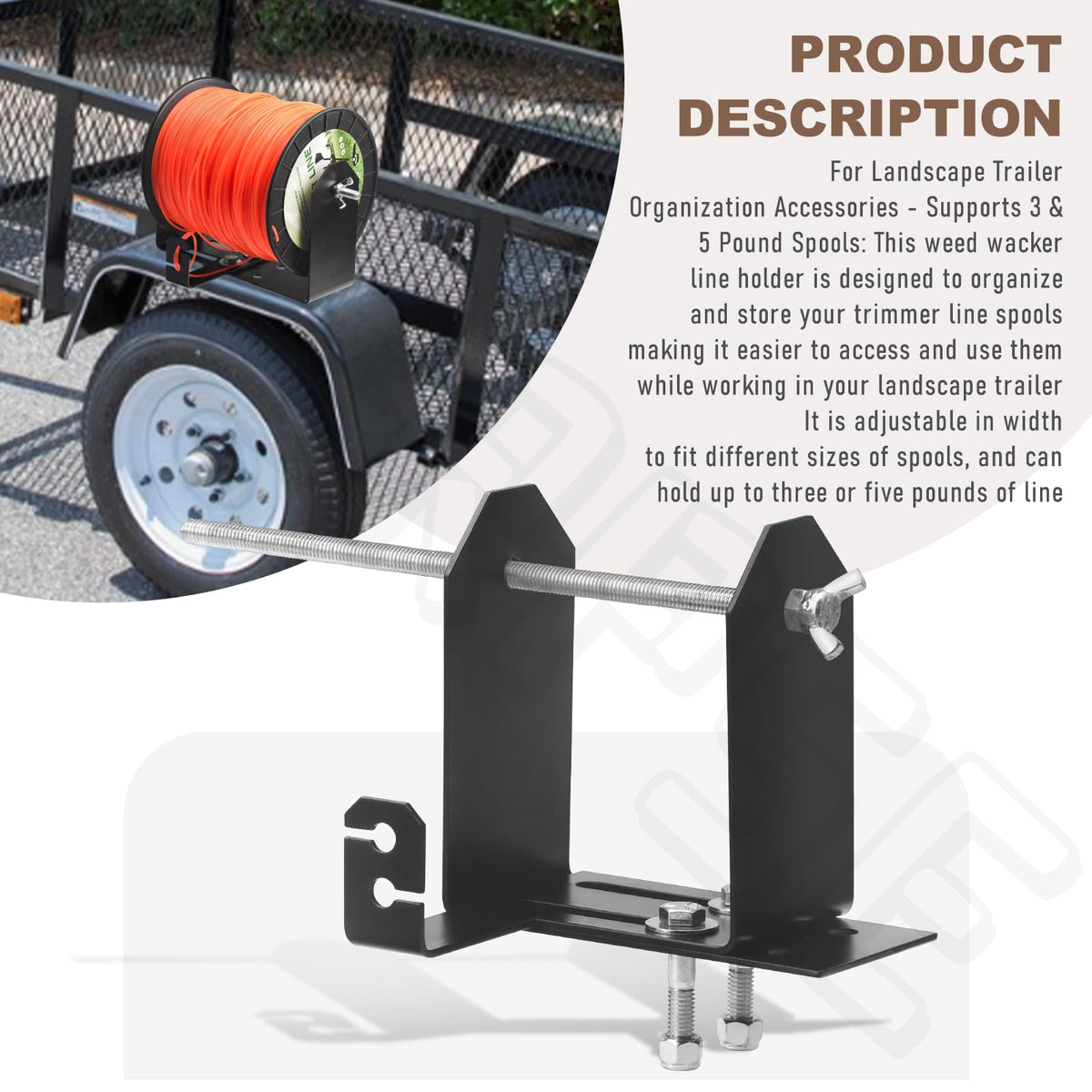 BERPSE universal trailer mount fits on any trailer for versatile setup.