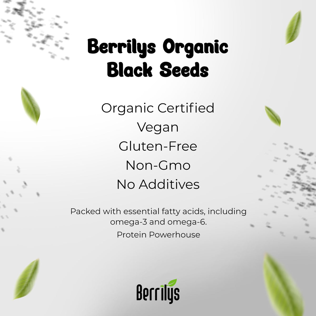 Berrilys organic black seeds aroma rising from a simmering pan.