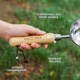 Berry&Bird garden transplanting-spade supports precise digging and seedling placement