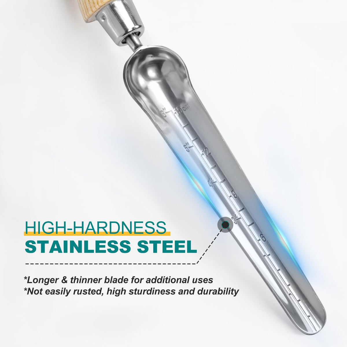 Berry&Bird stainless steel resists rust for durable gardening.
