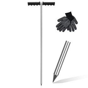 Beseetop soil probe rod assembled, sturdy tool for demanding soil probing