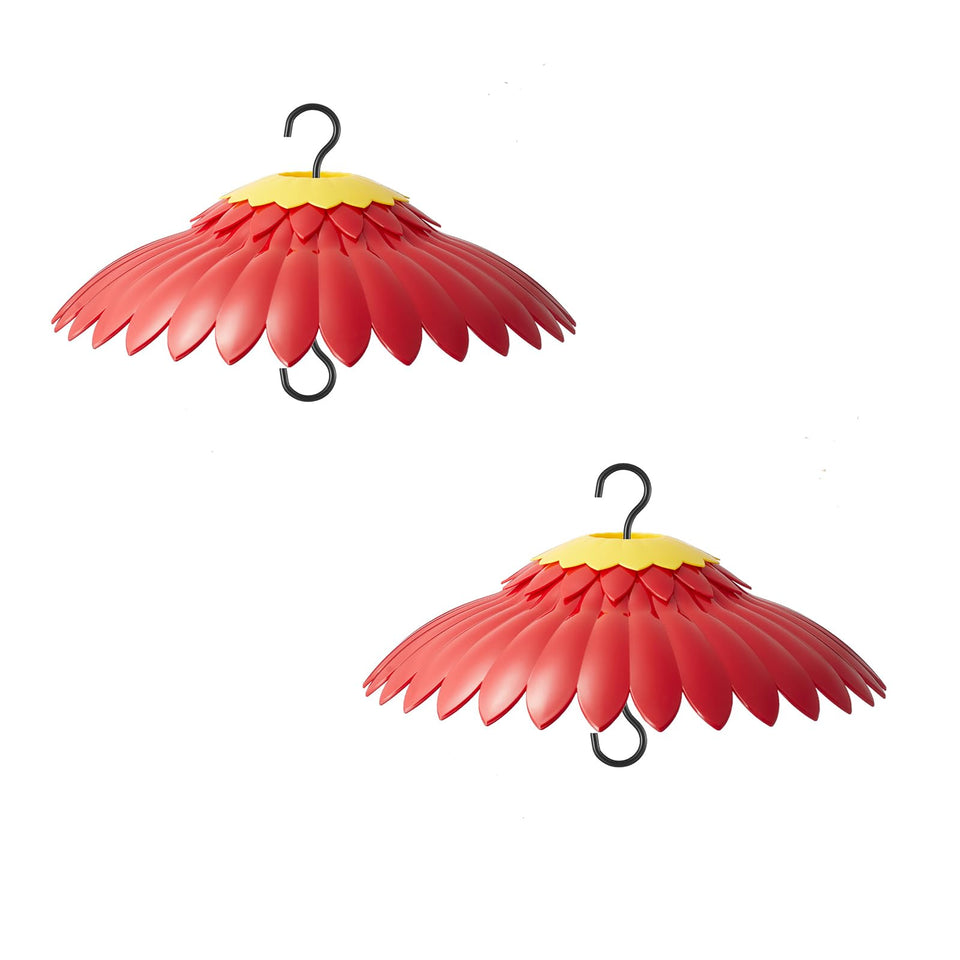Beserie hummingbird feeder cover dome protects nectar from rain and sun.