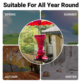 Beserie red ports with 3mm flowers enhance visual appeal for nectar feeding.