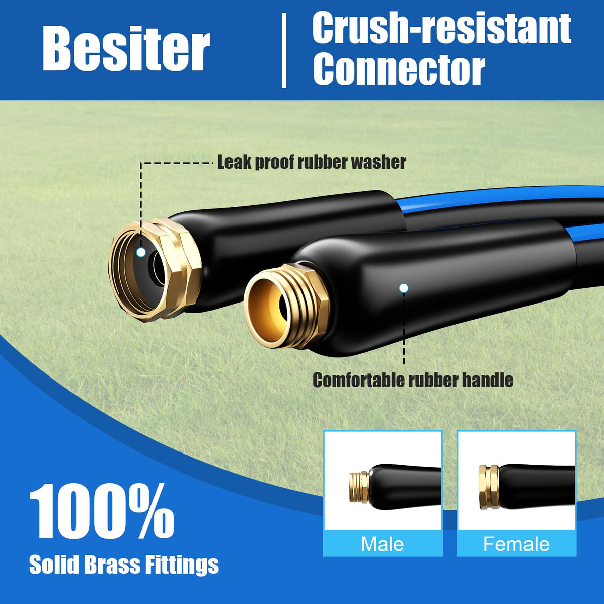 Besiter 10-function sprayer head for versatile outdoor cleaning