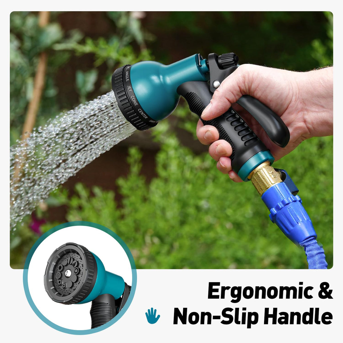Besiter ergonomic grip reduces hand fatigue during long watering sessions.