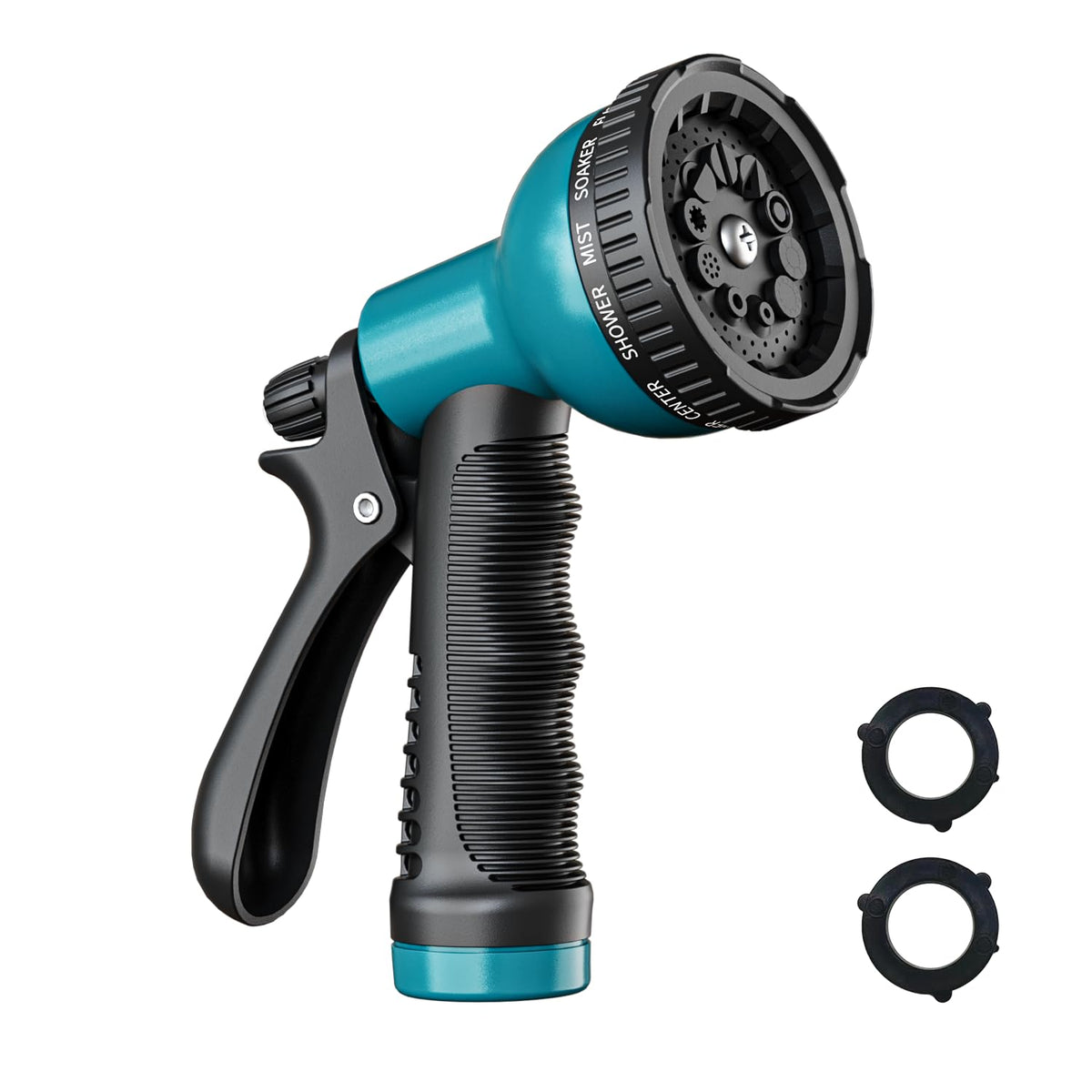 Besiter garden hose nozzle with ten patterns for versatile watering tasks.