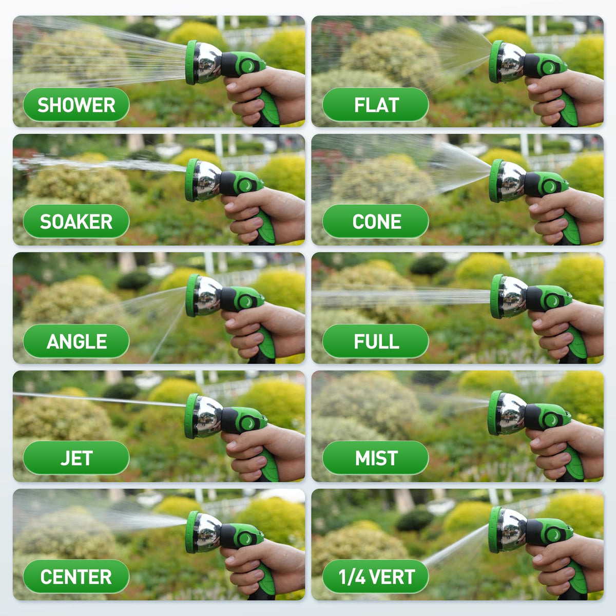 Besiter ergonomic rubber-grip nozzle for comfortable, extended use.