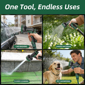 Besiter garden hose nozzle leak-proof seal improves water pressure and reduces waste.