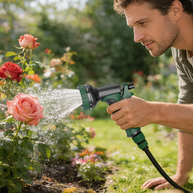 Besiter garden hose nozzle outdoor multipurpose design for patio and garden chores.
