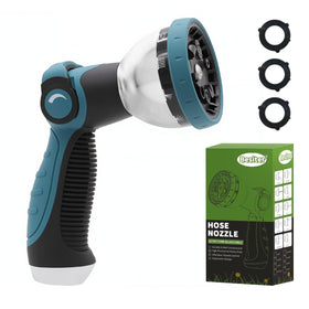 Besiter garden hose nozzle with thumb-control for easy on/off operation during watering