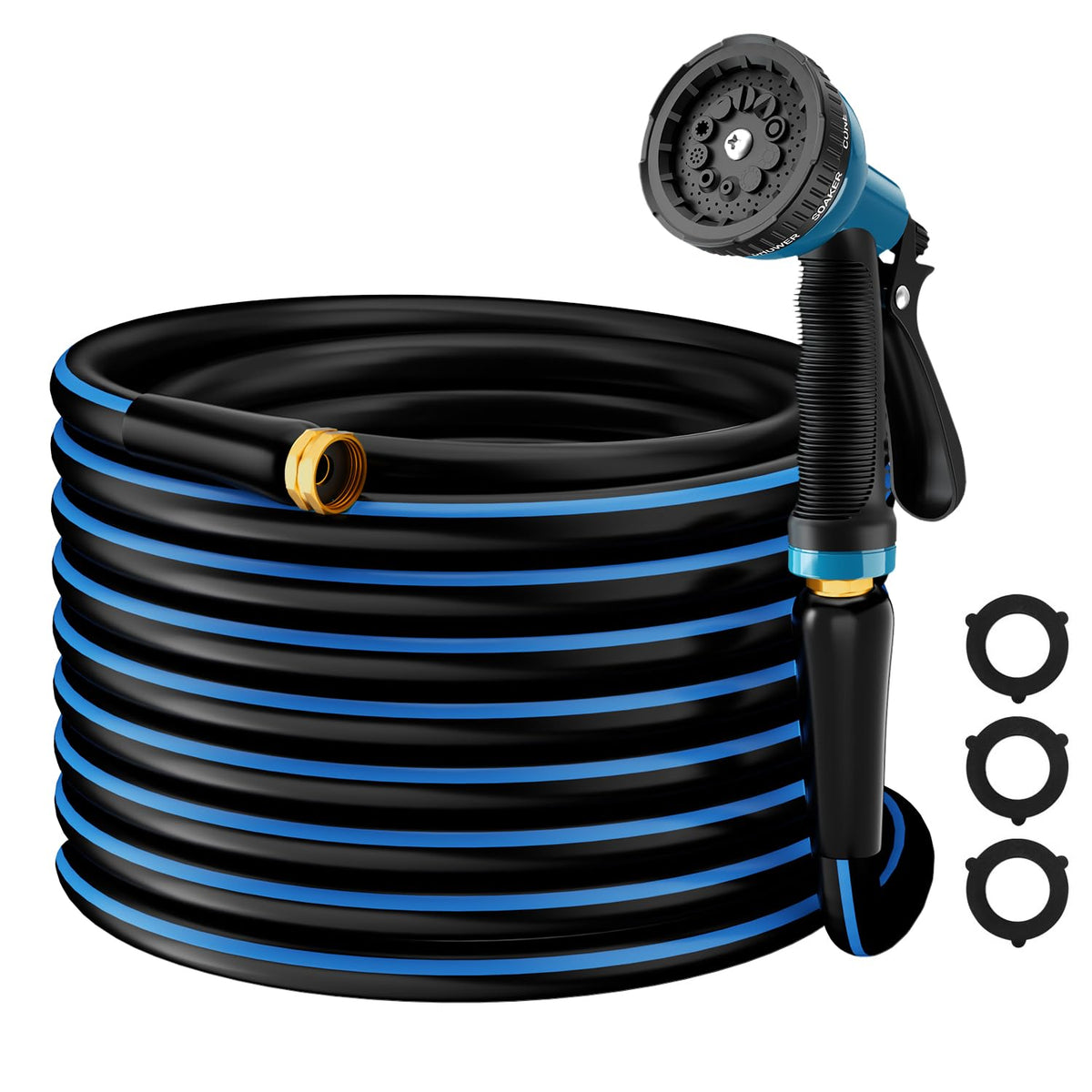 Besiter heavy-duty garden hose extended for easy yard watering and reach