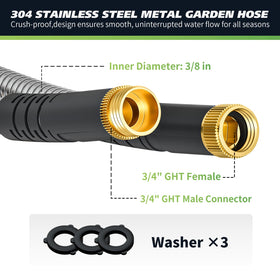 Besiter stainless-steel braided hose demonstrates flexible, tangle-free operation