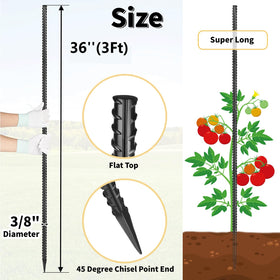 Besitu ground stake 3ft with chisel point aids easy ground penetration.
